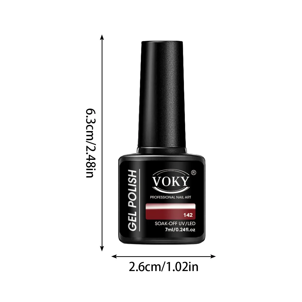 مجموعة طلاء أظافر جل بستة ألوان - تركيبة طويلة الأمد ومضادة للتقشير والتي يمكن إزالتها عن طريق التغطيب - مناسبة للمنزل الاحتفالي