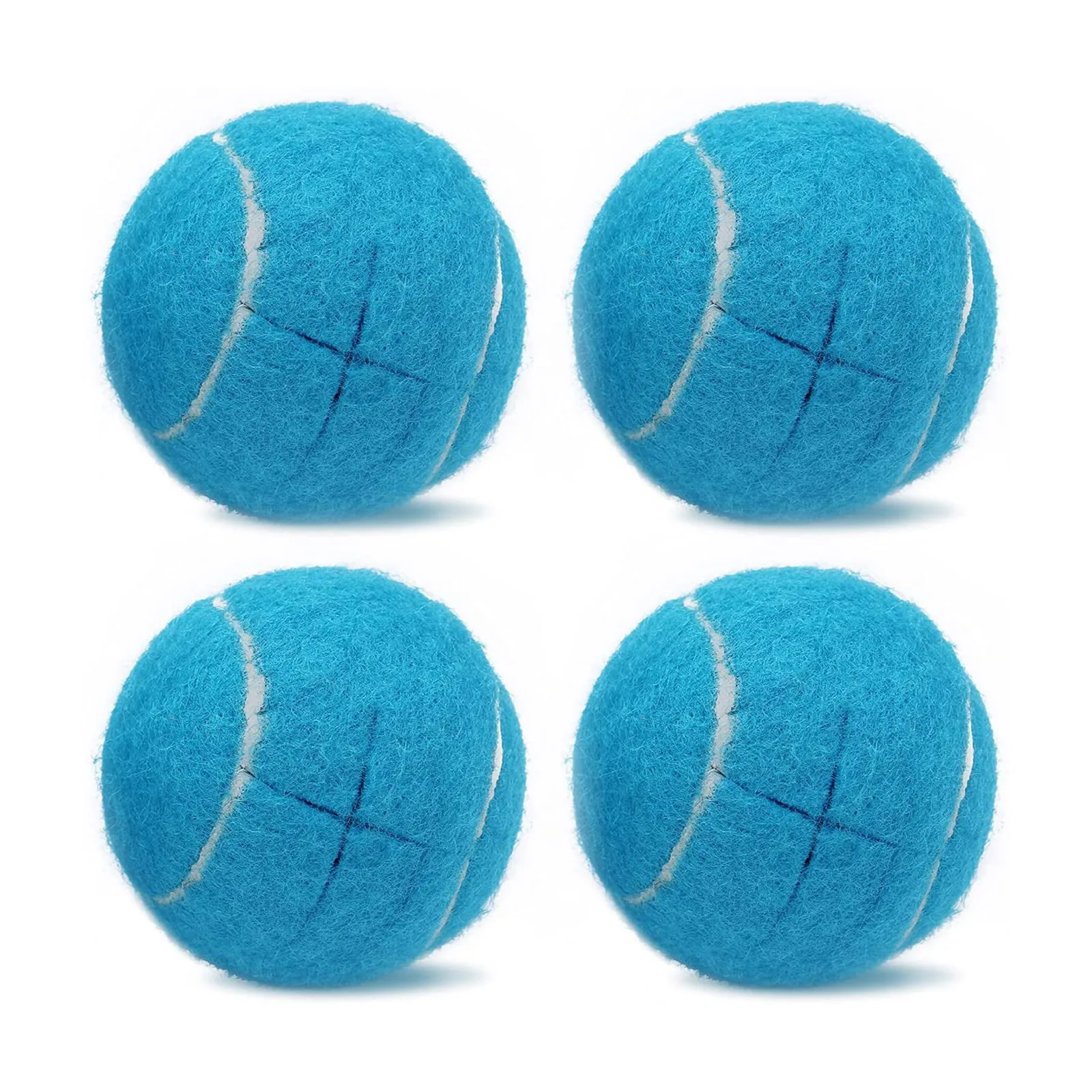 Pallina da tennis leggera pressurizzata Feltro morbido Esterno Gomma Interni Protezione del pavimento Pallina da tennis durevole Palline da tennis blu