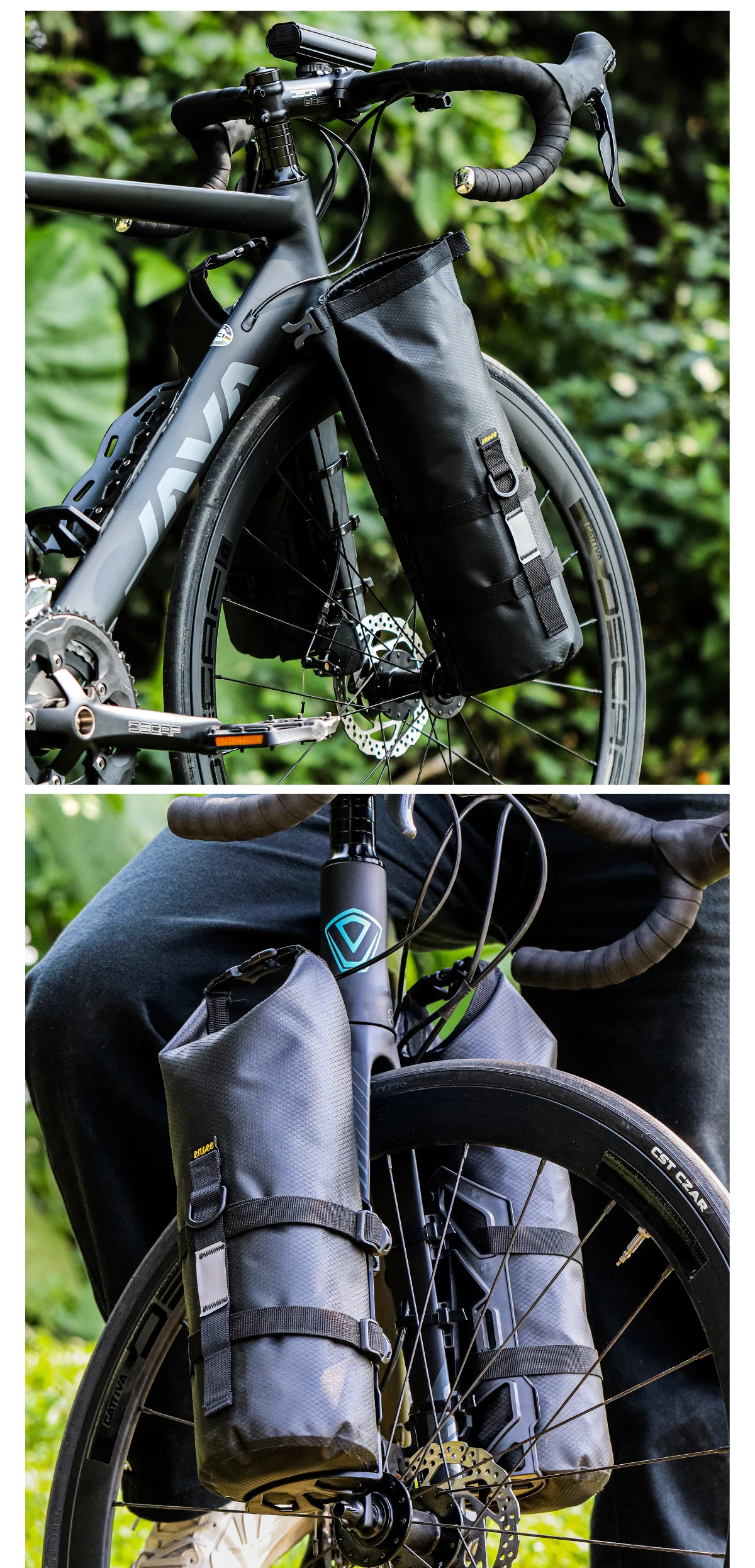 ENLEE Fahrrad Multifunktionale Vorderradgabeltasche Outdoor Wasserdichte Tasche 5L Kapazität Straße Mountainbike Langstrecken-Reisetasche – Detail 15