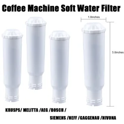 3pcs Water Filtration System Coffee Machine Soft Water Filter for KRUSPS MELITTA AEG BOSCH SIEMENS NEFF GAGGENAU NIVONA