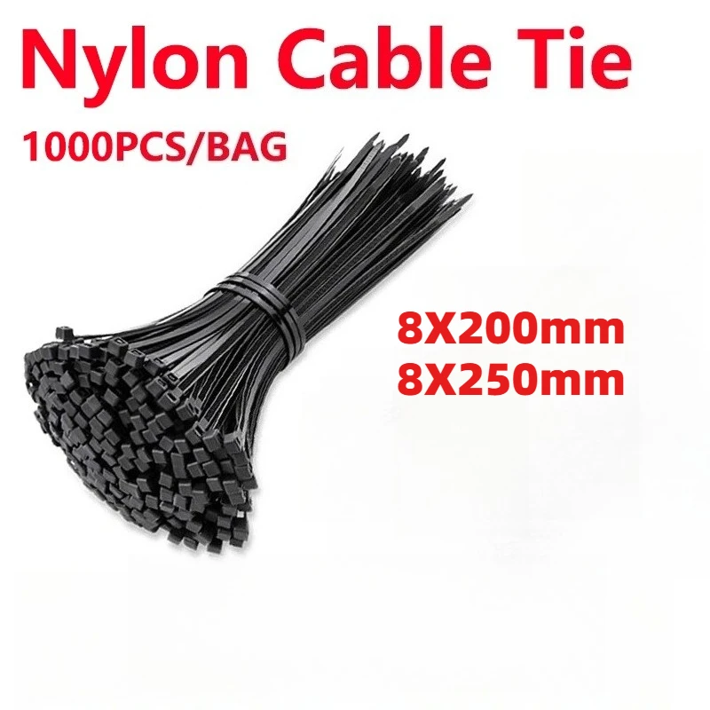 Wear Resistant Nylon Zip Tie with Push Mount Base Self Lock Tooth Fastener Multi Scenario Wire Fixing Accessories for Daily Work