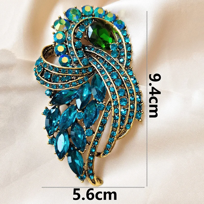 Luxury Bridal Dress Accessories High-end Crystal Full Rhinestone Floral Brooches Luxurious Flower Exquisite Brooch Corsage Pins