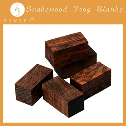 BOWORK 5PCS Snakewood Frog Blanks For French Style Double Bass Bow Makers DIY Double Bass Bow Parts