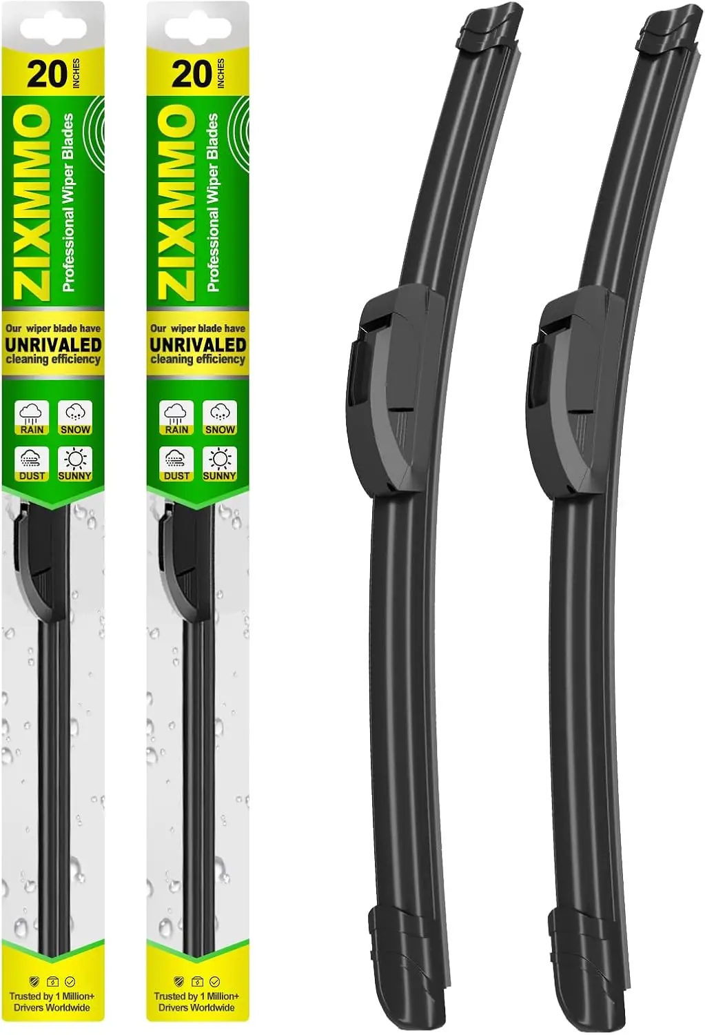 

20in+20in All-Season Wiper Blades Set of 2 - Premium Quality for Original Equipment Replacement