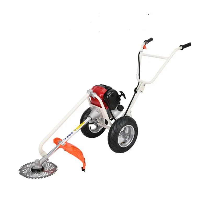 China 4 Stroke Engien 139F/GX35 Gasoline Hand Push Brush Cutter Grass Trimmer Whipper Sniper for garden work