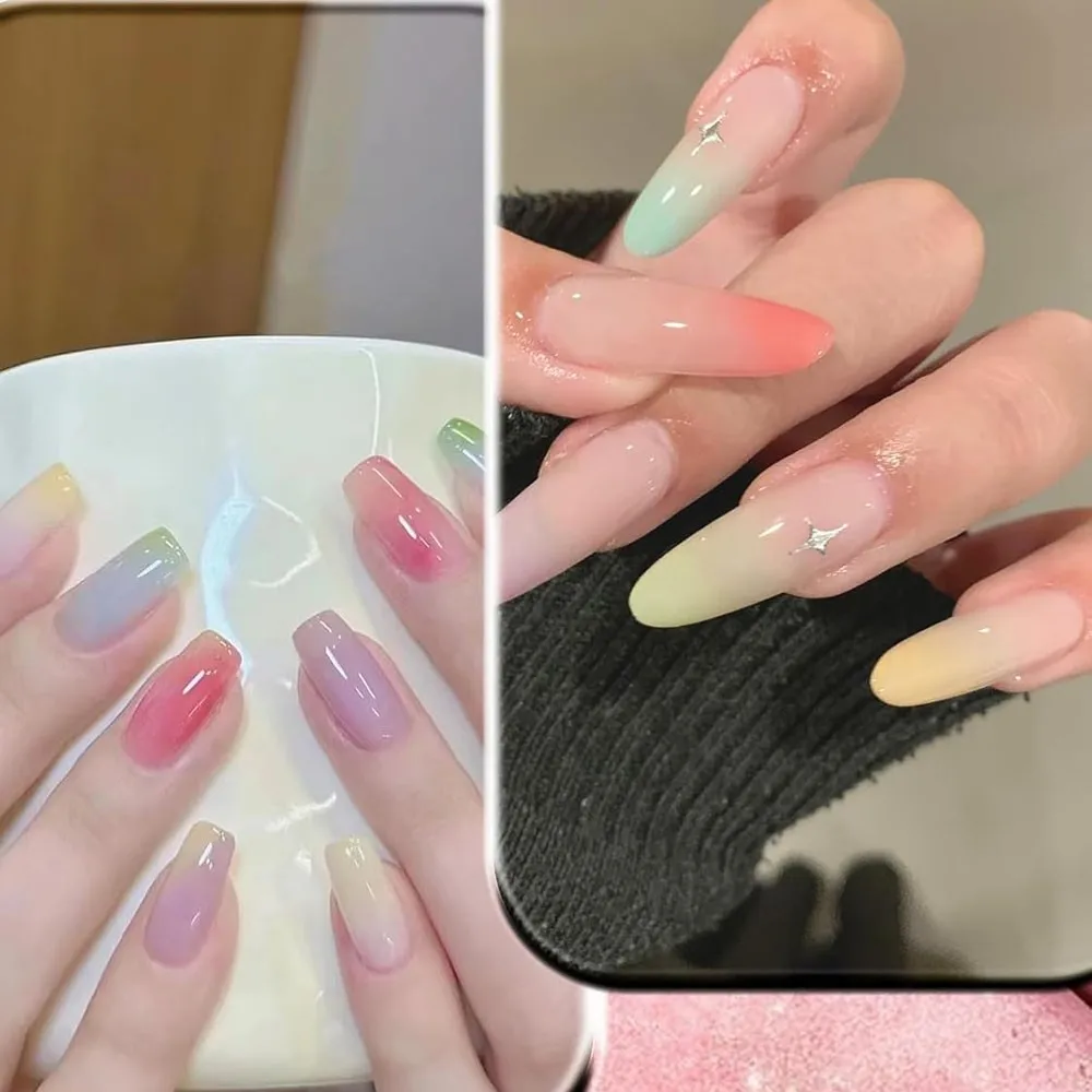 9/16 couleurs dégradé tache tapotement ongles poudre 3D solide frottant ongles poussière dégradé paillettes ongles poudre Palette acrylique ongles Dec