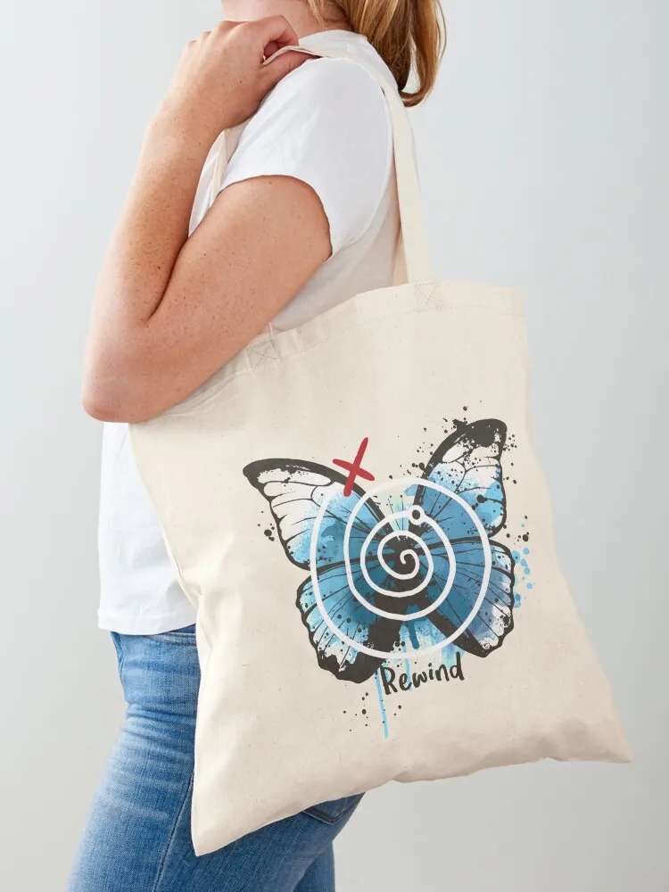 

rewind life is strange Tote Bag tote bag university large size bags hand bag Big women