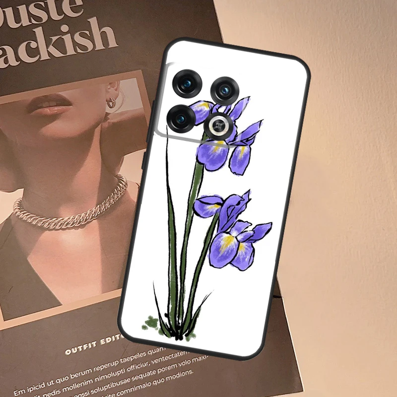 القزحية الأرجواني زهرة المائية الحال بالنسبة OnePlus 15 13 13R 13T 12 12R 11 10 10T 8T Nord CE 4 2 3 Lite N20 N30 Nord 5 غطاء #2