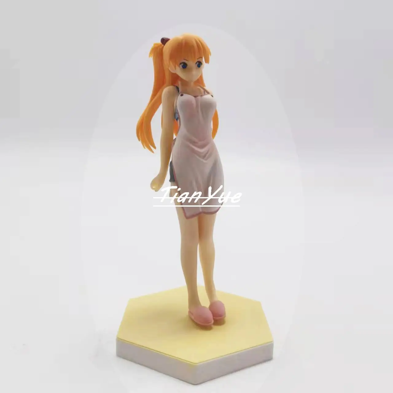 Anime WAVE Shikinami Asuka Langley Apron ver. Model PVC Statue Girls Figure Toys 17cm