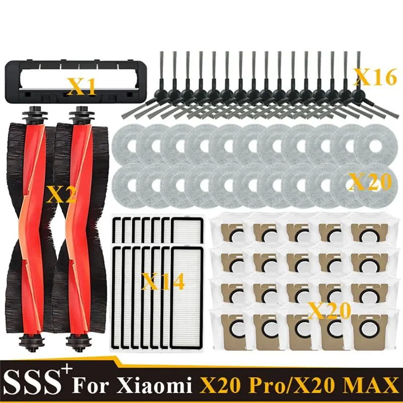 

Y42A-For Robot Vacuum X20 Max/X20 Pro/D109GL/D102GL Main Roller Made Of High Quality Materials