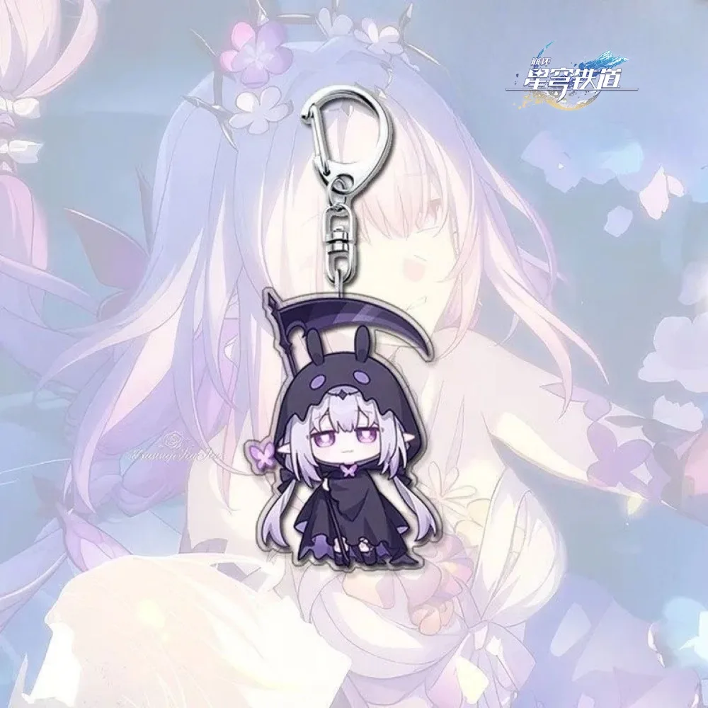 Honkai Star Rail Anime Merch Game Pendant Chibi Style Keychain Cute Backpack Bag Accessory for Fans Collectible Gift for Gamers view 5