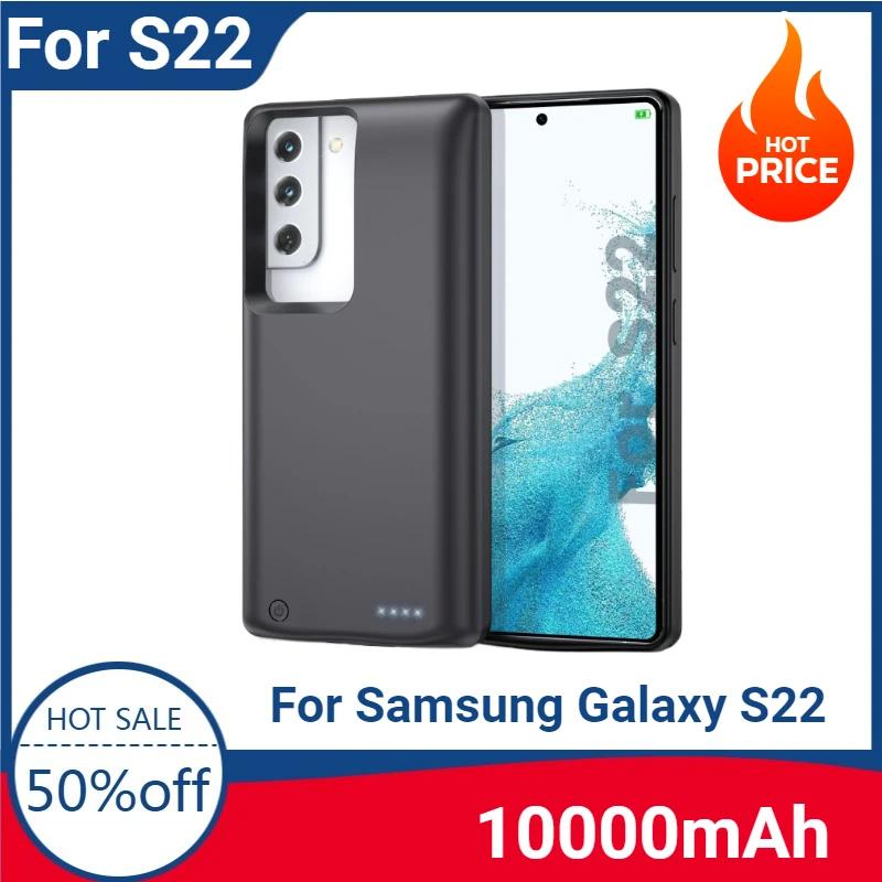 

New 10000mAh Battery Charger Case for Samsung Galaxy S22 S23 S24 S25，S22 S23 S24 S25Plus Ultra Charging Case Power Bank