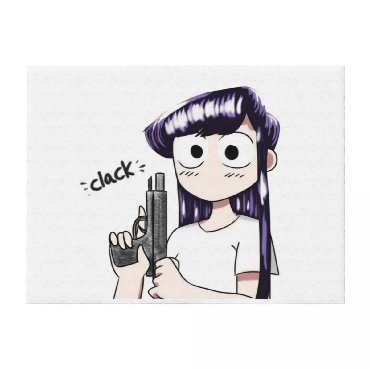 

Komi-san wa Komyushou Desu Throw Blanket Soft Plaid Beautifuls Bed linens Travel Blankets