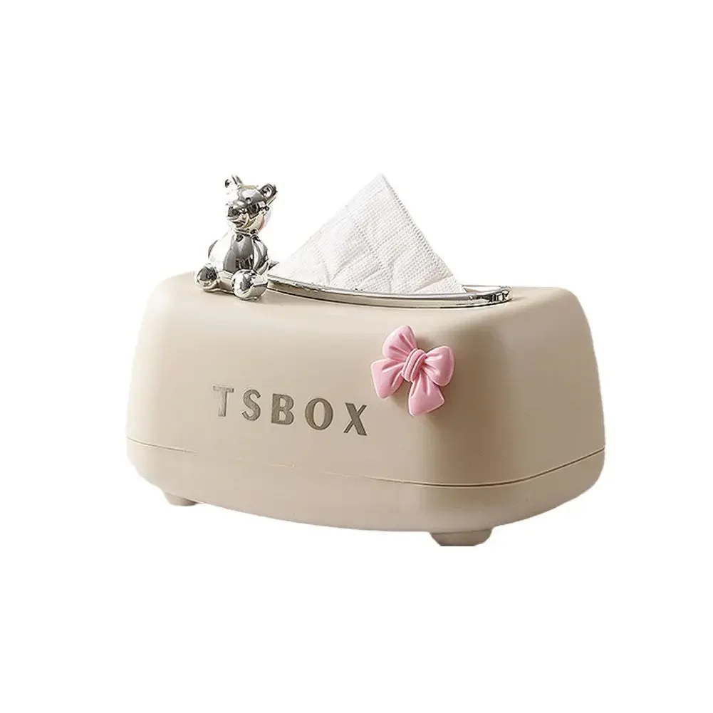 Napkin Box With Spring Household Tissue Case Spring Storage Kitchen Paper Container Paper Box Tissue Cute Storage Towel