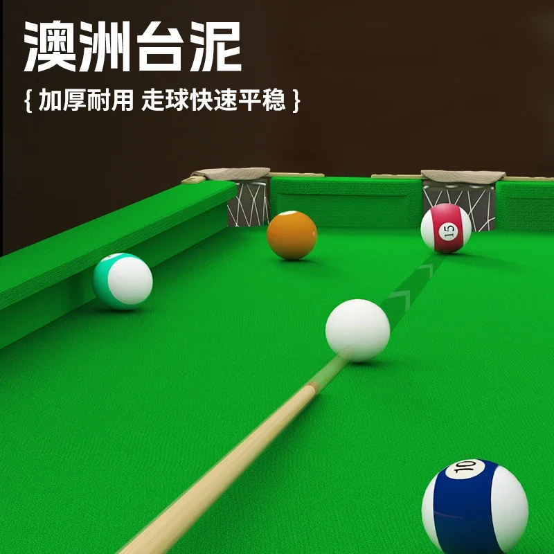 Five-point pool table practice artifact household indoor five-point folding table solid wood small snooker training table