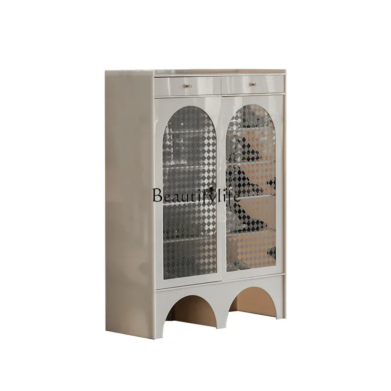 

ls 27Light luxury household door shoe cabinet entrance entrance simple modern large-capacity storage balcony locker
