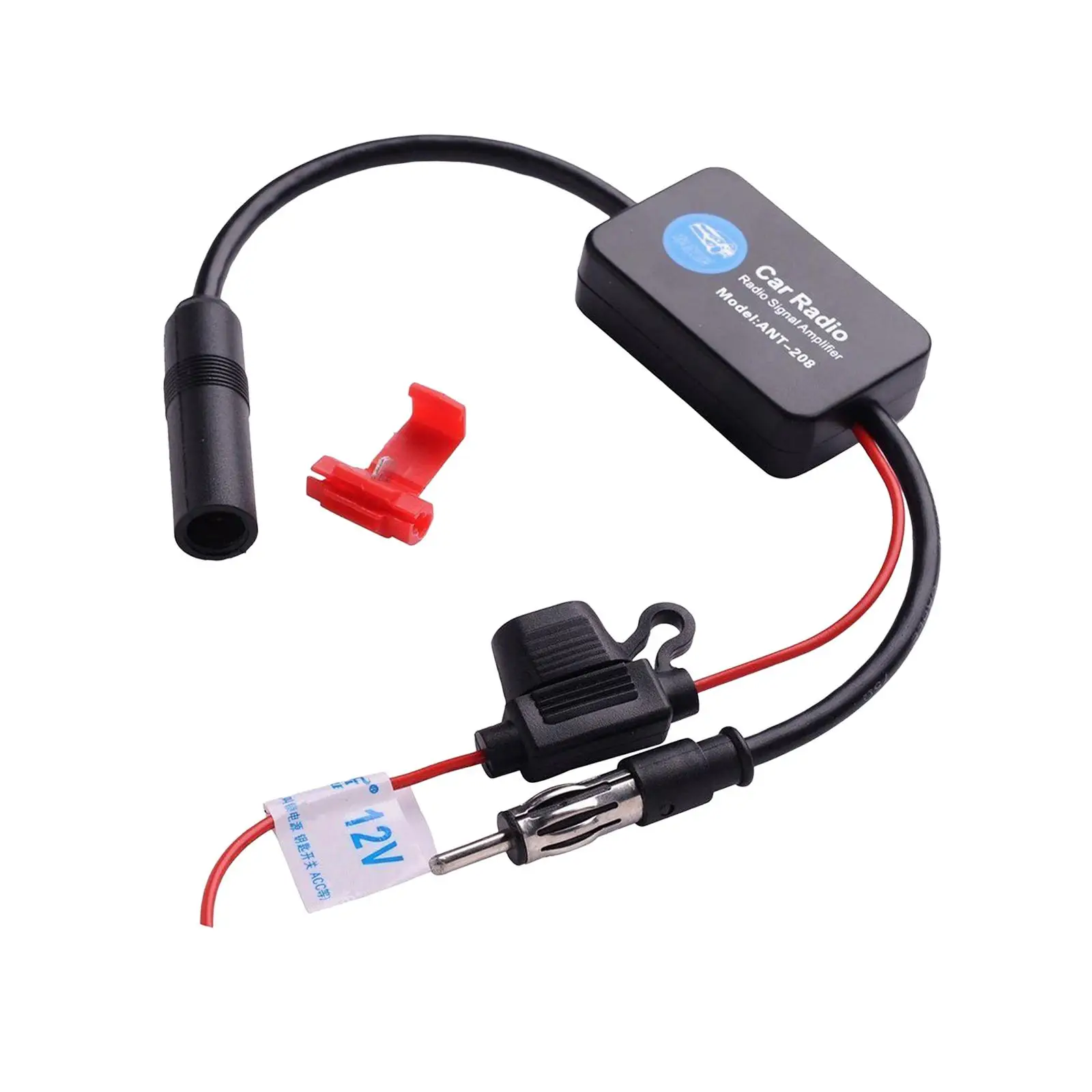 Fm Radio AM Antenna Amp Amplifier Portable Accessories 12V Practical Booster for Marine Vehicle SUV Automotive Boat