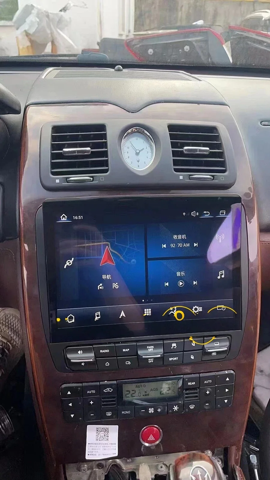 

JY 10,26-дюймовый экран Android для Maserati Quattroporte 2004 2005-2012 CarPlay Автомобильный GPS-навигатор Радио Стерео Мультимедийный плеер