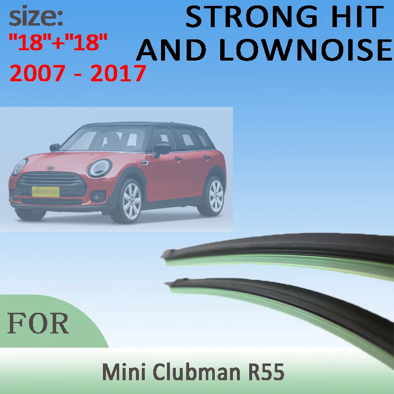 

Wiper Front Wiper Blades For Mini Clubman R55 2007 2008 2009 2010 2011 2012 Windshield Windscreen Window 18"+18" Accessories