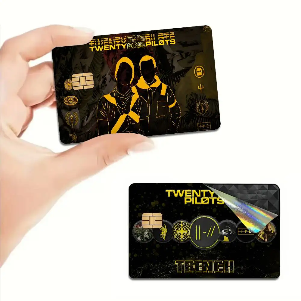Pop Band T-Twenty One Pilots Anime Cartoon Sticker Film Skin for Credit Card Debit Bank Bus Card