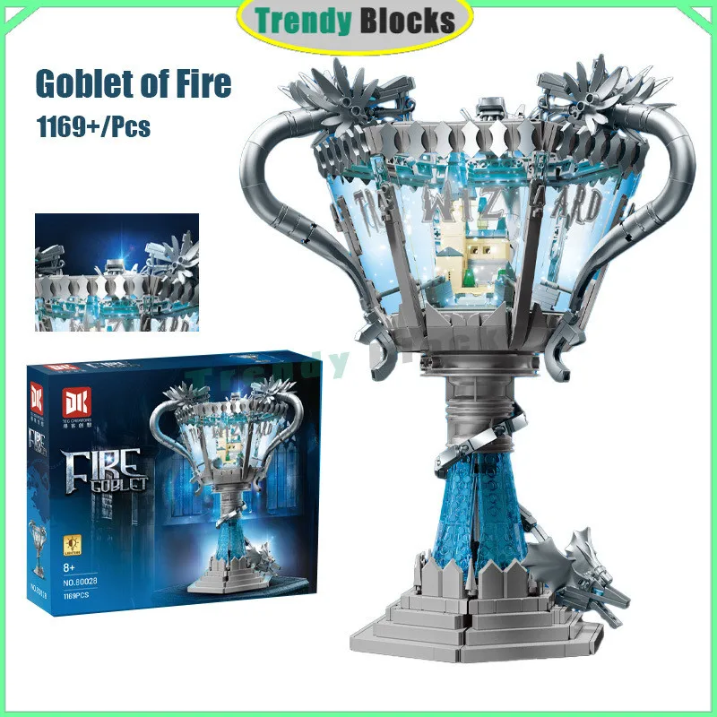 

80028 Goblet of Fire Building Blocks Light-Up Trophy Ornaments Toys Gifts for Boys and Girls