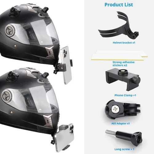 Soporte de barbilla para casco de motocicleta GoPro Hero11 10, soporte de cara completa negro para accesorios de Cámara de Acción Yi DJI Go Pro