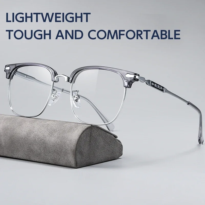 

Anti-Blue Light Reading Glasses Myopia Hyperopia New Fashion Square Optical Prescription Men's Eyeglasses Frames K0062K