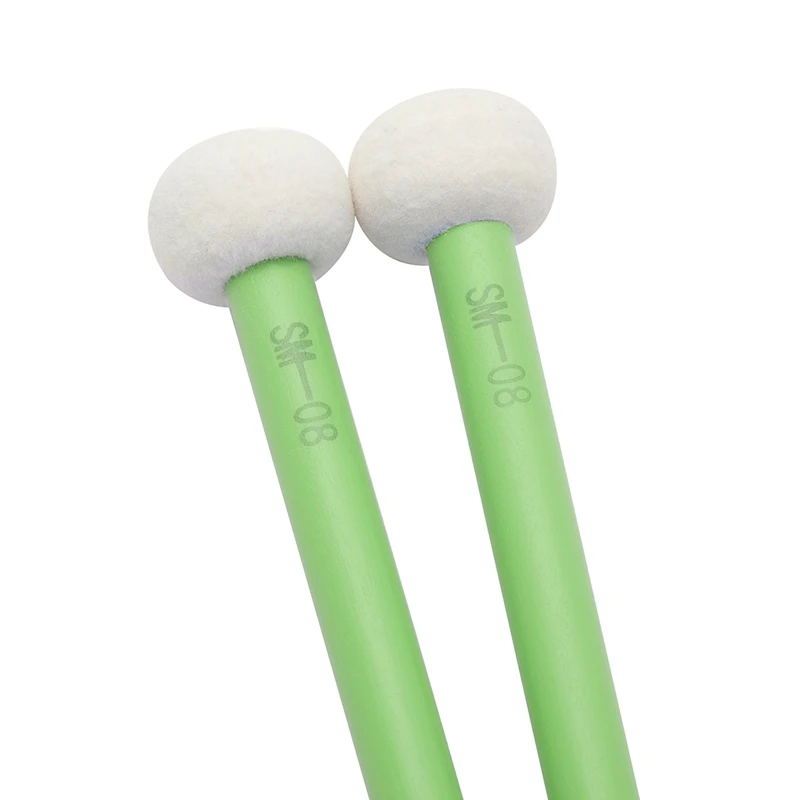 2Piece Double-Headed Drum Stick Maple Felt Head Timpani Drumstick Drum Maple+Felt