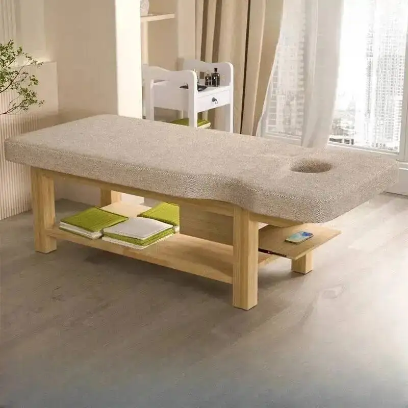 

Bed Massage Portable Foldable Stretchers Solid Wood Legs Stability Multi-position Adjustable No Installation Required Marquesa