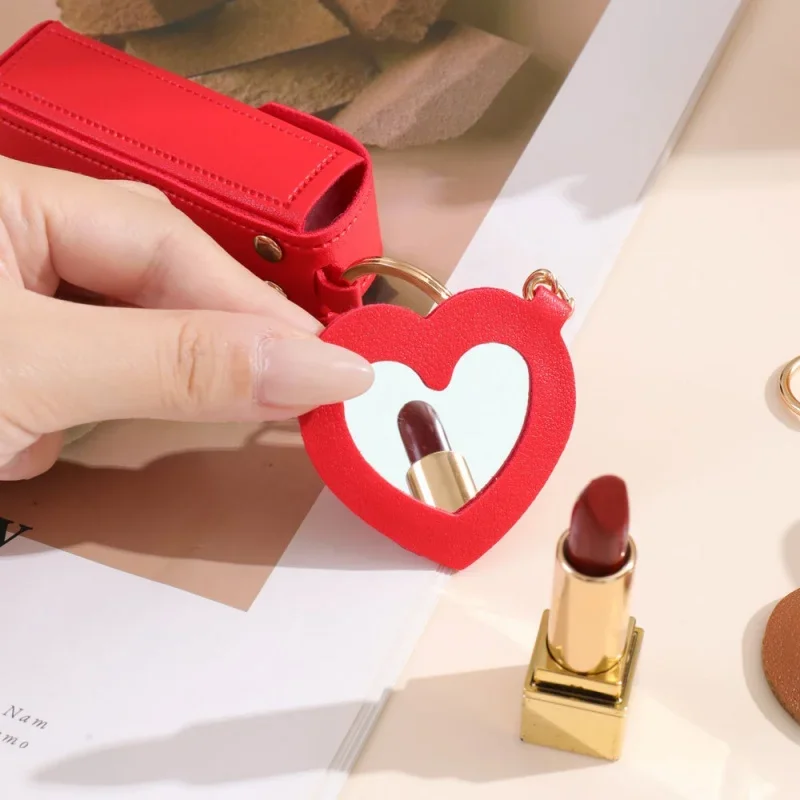 2pcs portable red envelope/cosmetic bag/lipstick bag/storage bag/cosmetic mirror/jewelry/love mirror/small gift