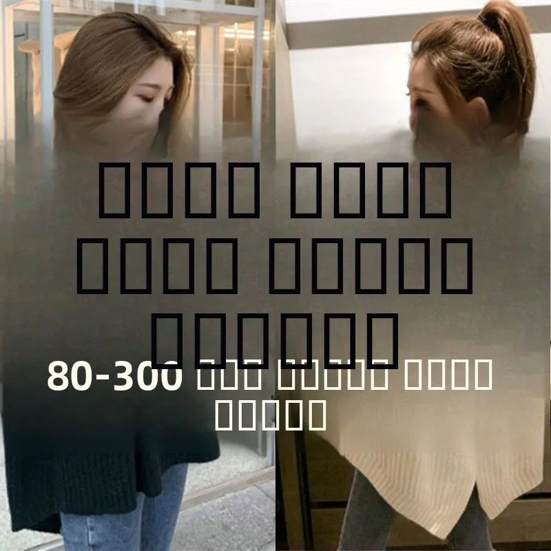 

Extra Large plus Size High Collar Sweater Women's Loose Lazy Sle Knitted irt Autumn Winter New Arrival Casual Comfortable