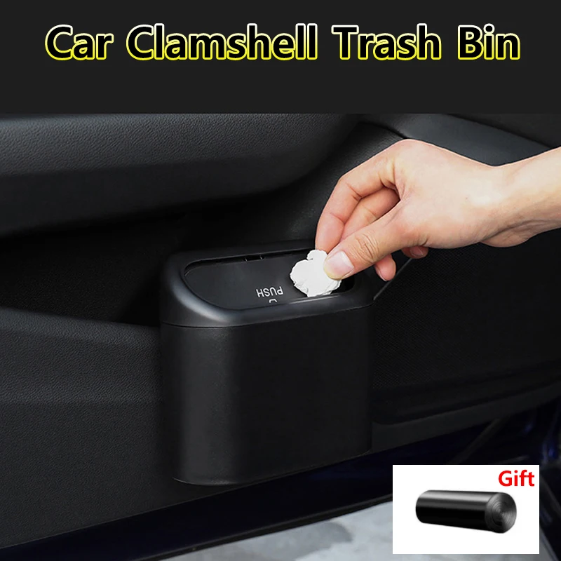 

Universal Car Trash Can for Tesla Model 3/Y/S/X 2025 Portable Garbage Box Camping Bin Bags Collect Phone Umbrella Holder Dustbin