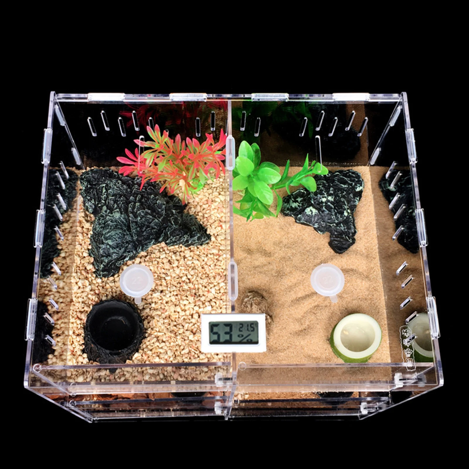 Acrylic 4-Grid Reptile Breeding Box 5
