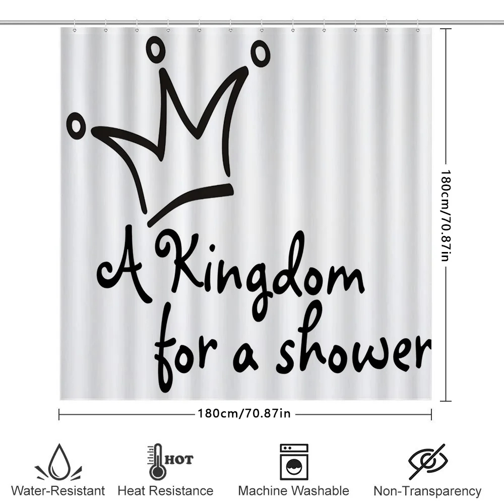 يضيف ستارة الدش الملوكية لمسة من الأناقة إلى حمامك مع تصميمه بسيط ولكن أنيق يتميز بمحرك التاج