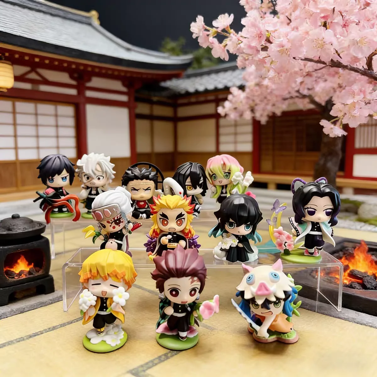 

Demon Slayer Tanjiro Kamado Nezuko Anime Cartoon Figure Blind Box Creative Personalized Statue Model Ornament Surprise Gift Box