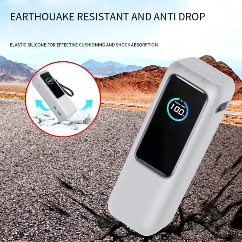 Tragbares Silikongehäuse für 25000mah 165W Strombanken Fahrt Aufbewahrung H05A