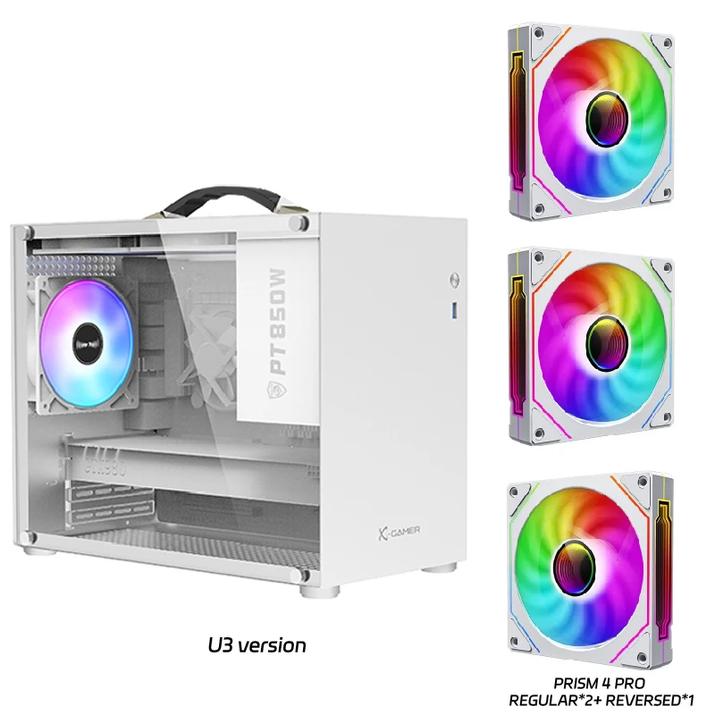 PowerTrain X-GAMERX X100 M-ATX ポータブルコンピューターケース ITX