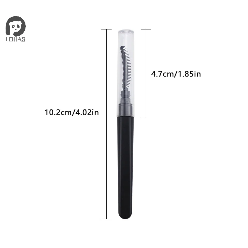 1 قطعة فرشاة الحاجب الحلزونية القصيرة المحمولة مع غطاء غبار شفاف رمش مشط الشفاه فرشاة الحاجب تمديد ماكياج أداة