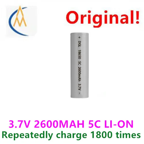 

buy more will cheap New genuine 3.7V power lithium battery 18650 2600MAH power equipment electric drill flat head 5C