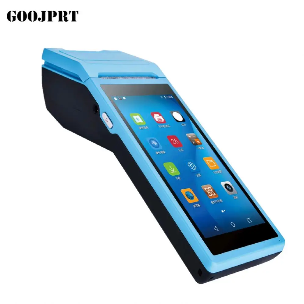 

POS Terminal PDA With Wireless Blue-tooth Wifi Android System with Thermal Printer Built-in and Barcode Scanner