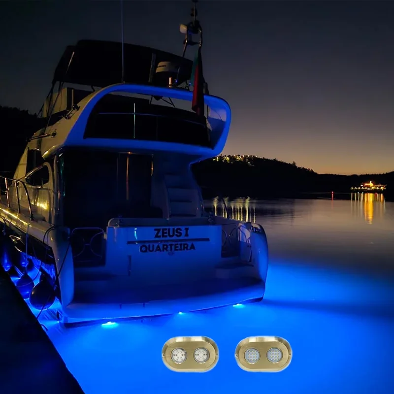 

Bronze 120W 12V RGB Underwater Marine Led Boat Lighting For Boat Yacht Dock Pool