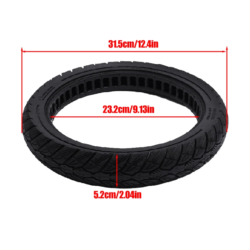 14x2.125 Solid Tire anti Puncture Tire Suitable for 14 inch 14X2.125 Electric Bicycle Tire, Non Inflatable Tire Replacement