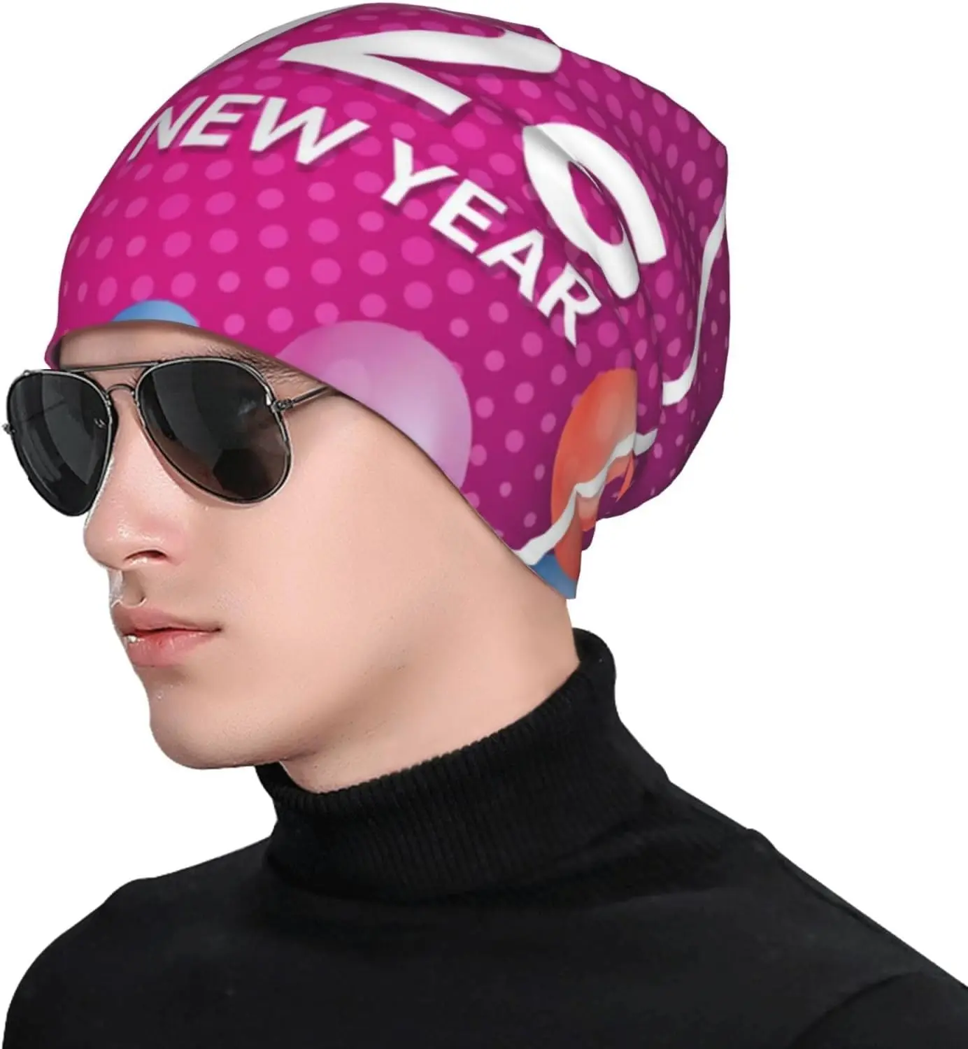 سنة جديدة سعيدة 2026 قبعة صغيرة للنساء والرجال السرطان أغطية الرأس قبعة عمامة متماسكة القبعات الهدايا والاكسسوارات