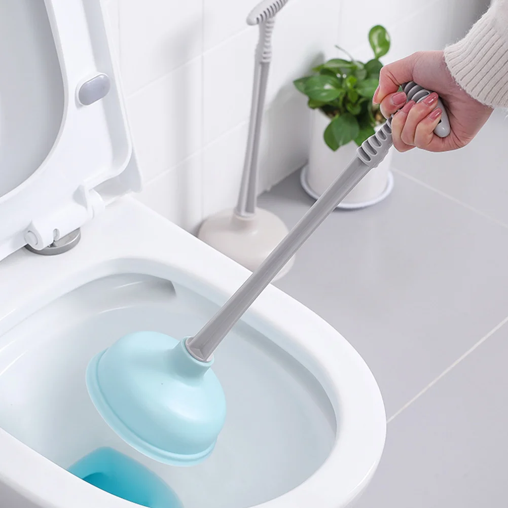

Practical Long Handle Rubber Cup Plunger Strong Suction Toilet Drain Cleaner Kitchen Bathroom Unclogging Tool