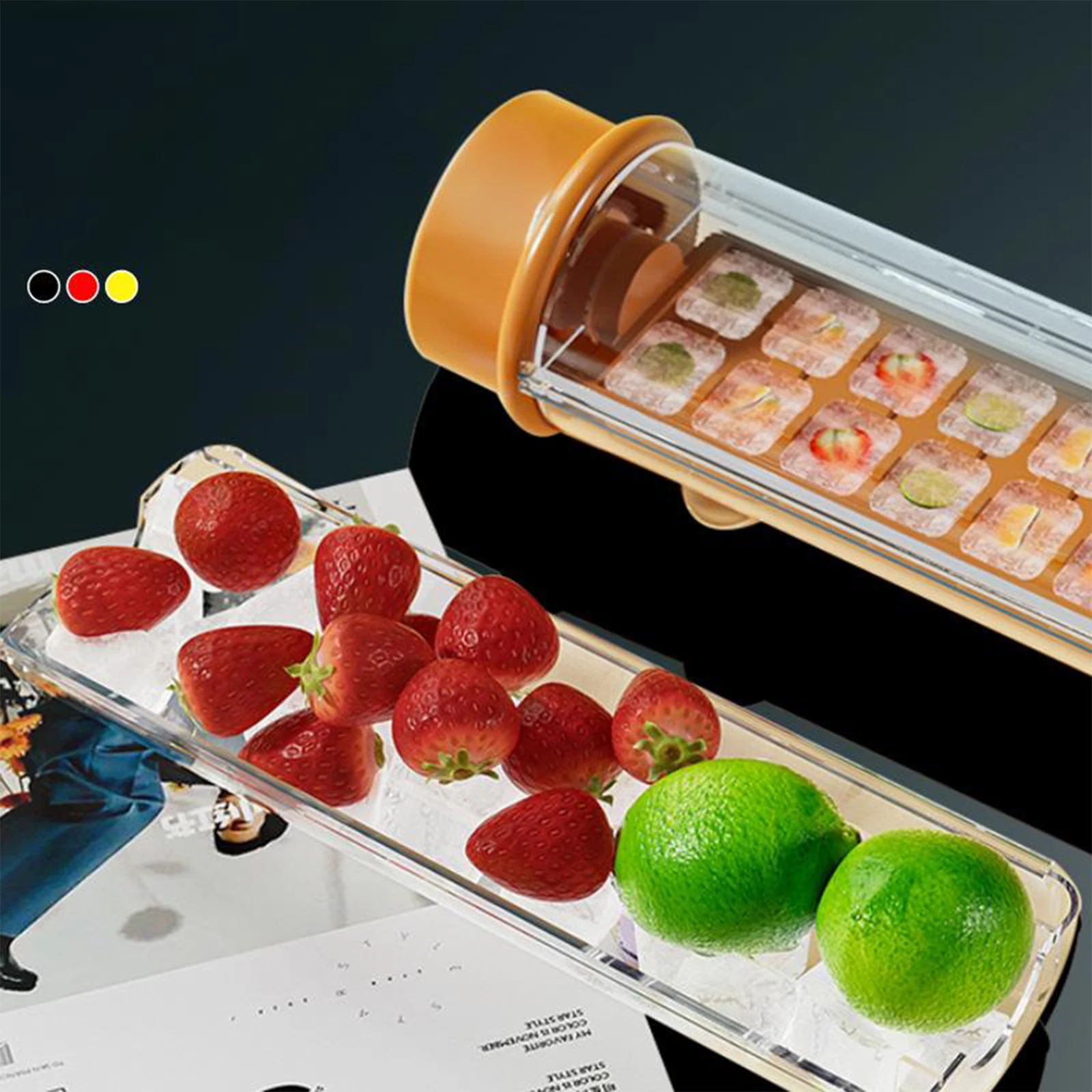 

Hand Press Type Ice Mold Mold Twist Rotating Mini Ice Box Food Grade Silicone Ice Mold DIY Making Whiskey Cocktail Juice Molds