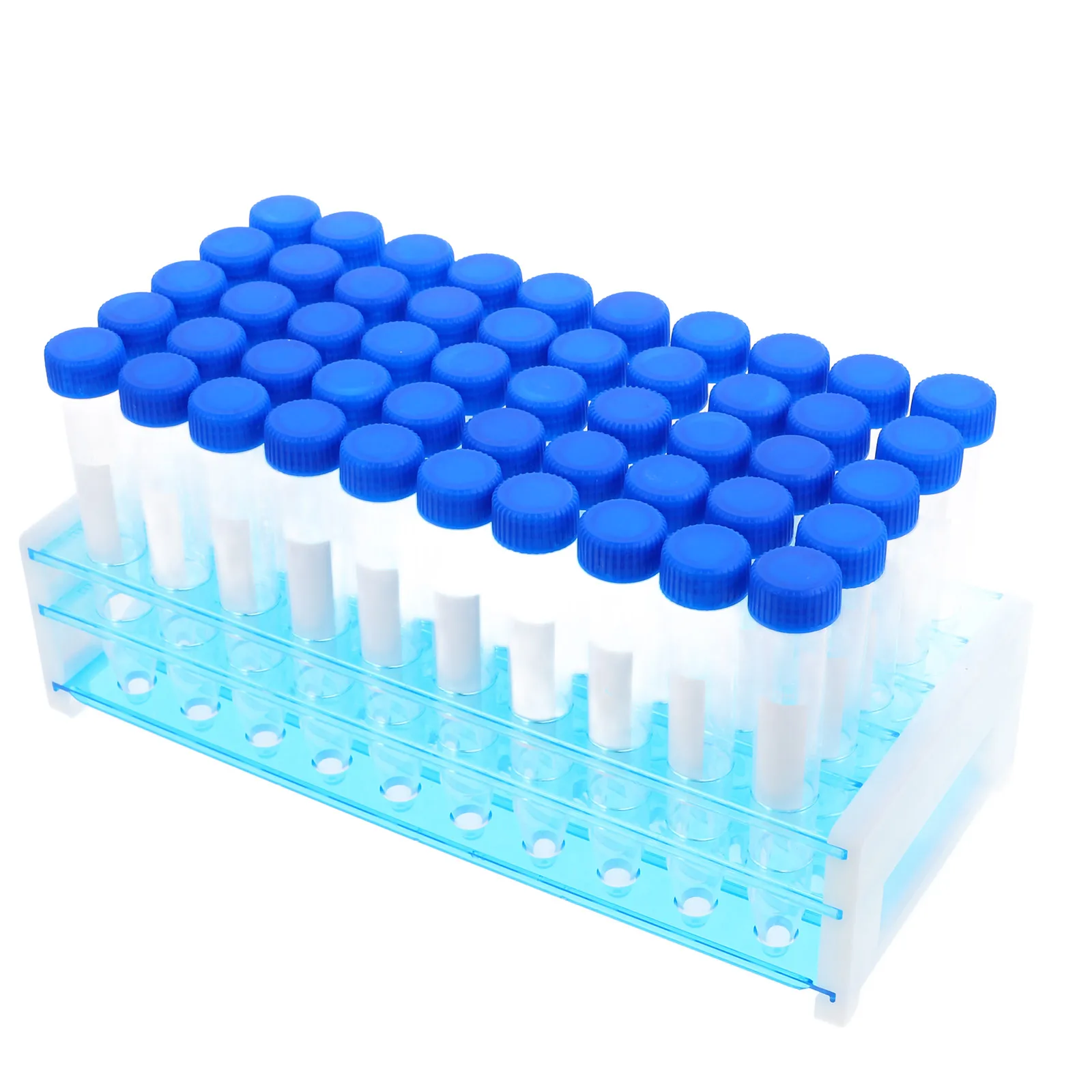

100 Pcs Tube Rack Suit Test Tubes with Liquid for Laboratory Plastic Centrifugal 15ml