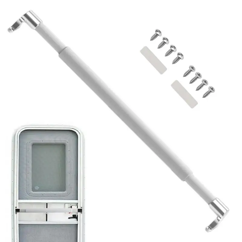 

Solid RV Guard Door Handle Camping Car Door Grab Bar Zinc Alloy Screen Door Handle For RV Screen 21.5-32 Inches Adjustable
