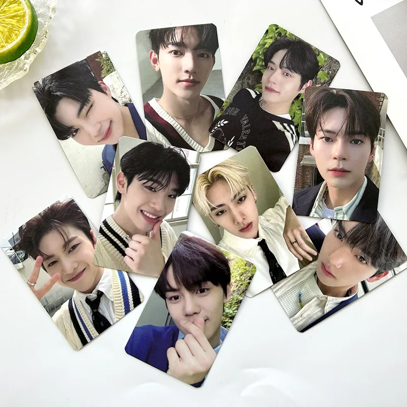 9Pcs/Set KPOP ZEROBASEONE Fanclub Light Stick Selfie LOMO Cards Zhanghao Yujin Gyuvin Matthew Two Sides Photocards ZEROSE Gifts