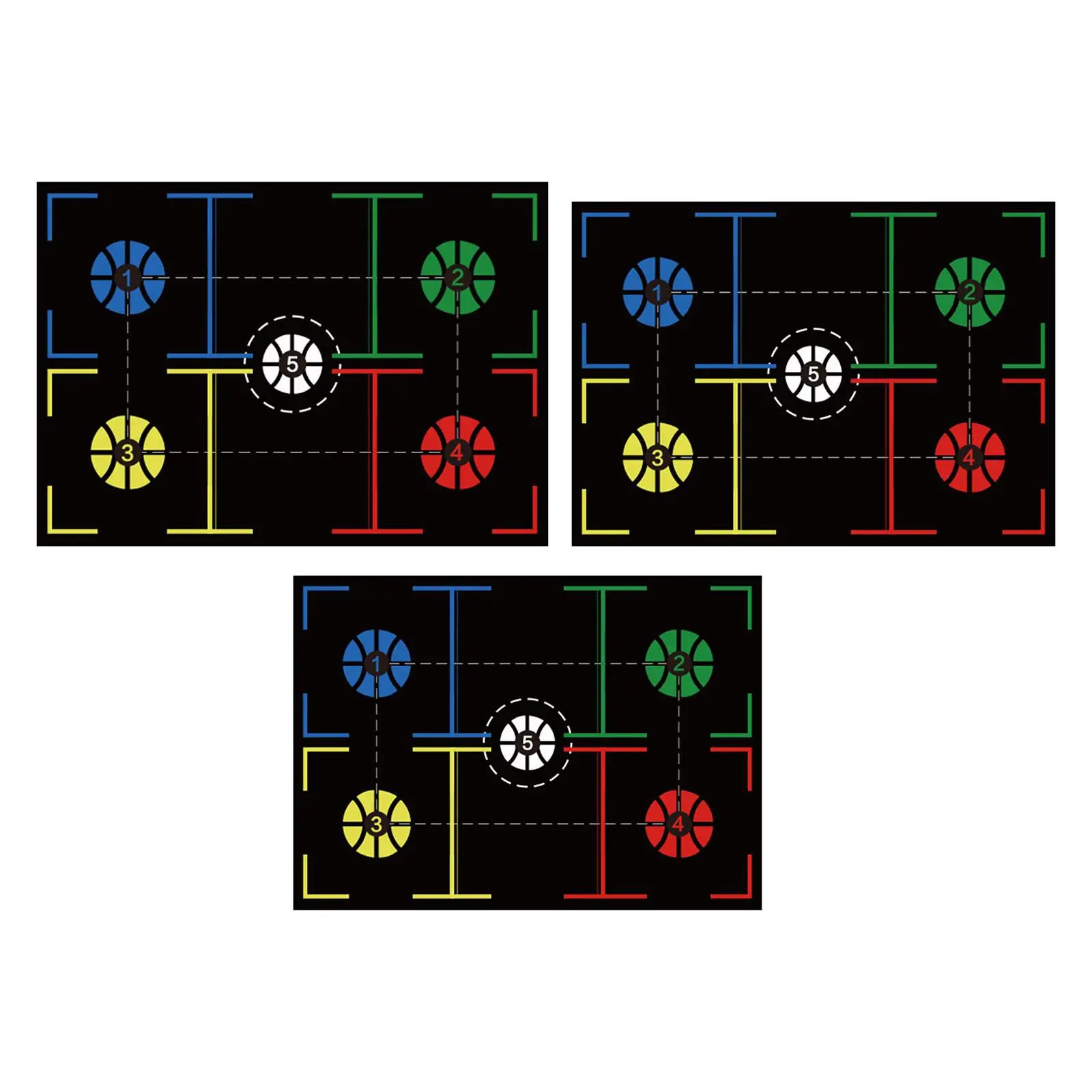 Basketball Training Mat Nonslip Rubber Silent Basketball Footstep Training Mat to Improve Speed, Strength and Coordination