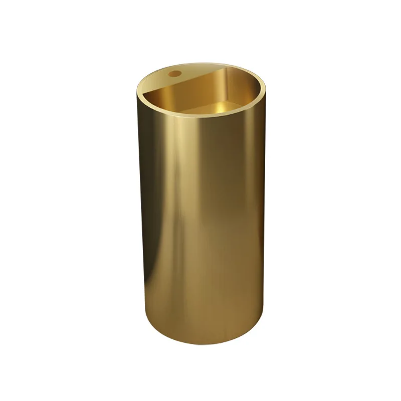Bathroom Wash Basin Ceramic European Golden Finish for Hotel for Commercial Easy Clean, Ceramic Vanity Sink